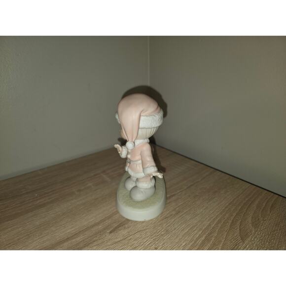 Precious Moments 527629 Wishing You A Ho Ho Ho Porcelain Figurine 1992 5" - Picture 4 of 5